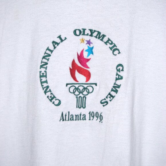 Vintage Champion 1996 Atlanta Olympics T Shirt 90s - Picture 3 of 5